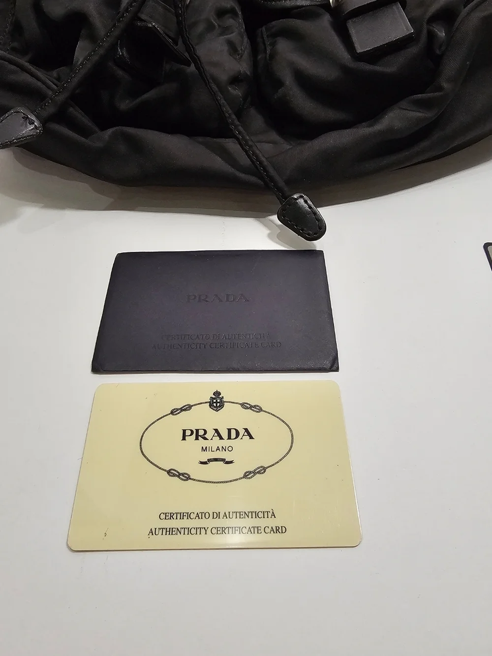 Prada Vela Sport Nero Backpack BZ001 with Autehticity Card/Retail Tag & Dust Bag - Picture 12 of 16
